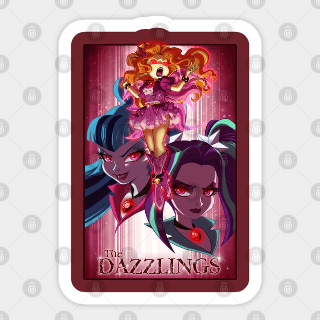 The Dazzlings Sticker by CherryGarcia